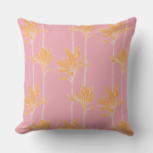 almohada de plantas de hoja de ti de estampado haw