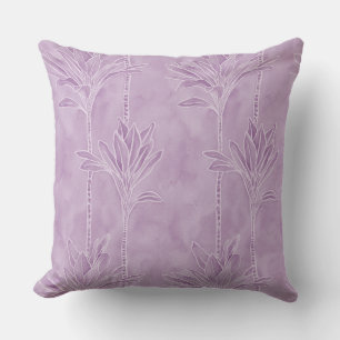 almohada de plantas de hoja de ti de estampado haw