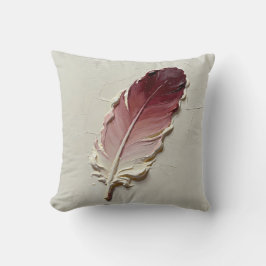 Almohada de pluma de terracota cálida sala de esta