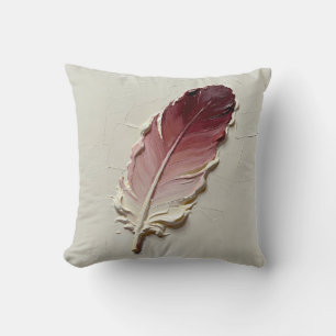 Almohada de pluma de terracota cálida sala de esta