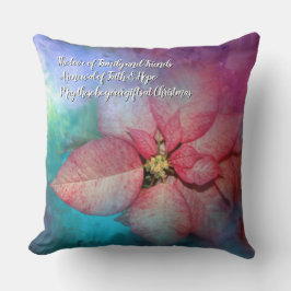 Almohada de Poinsettia de Navidad 26