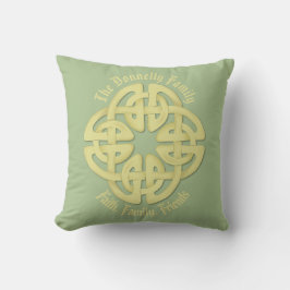 Almohada de polyester celta, 16" x 16"