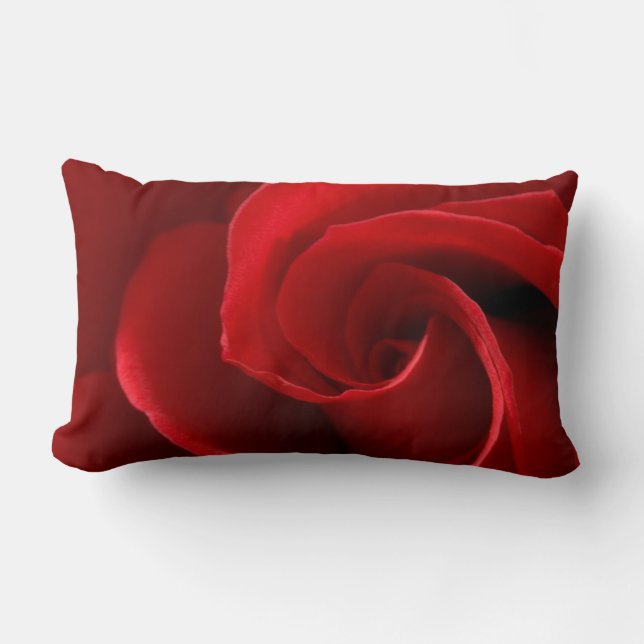 Almohada de polyester de Rosa Roja, Almohada Lumba (Anverso)