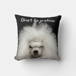 Almohada de Poodle Estándar Divertida