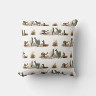 Almohada de prado de llama (elija color)