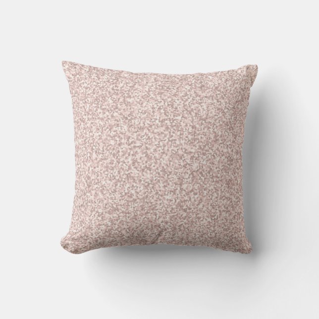 Almohada de princesa femenina con purpurina rosa (Anverso)