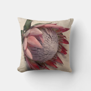 Almohada de Protea en acuarela tamaños variantes