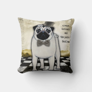 Almohada de Pug Distinguida