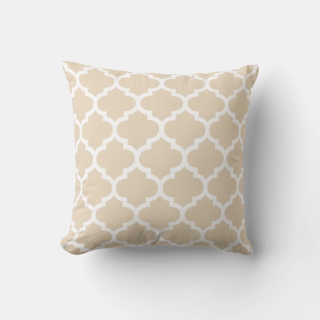 Almohada de Quatrefoil - modelo de marfil (Anverso)