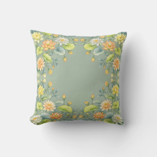 Almohada de ráfaga de cítricos florales de loto