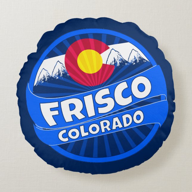 almohada de ráfaga de montaña de Frisco Colorado (Anverso)