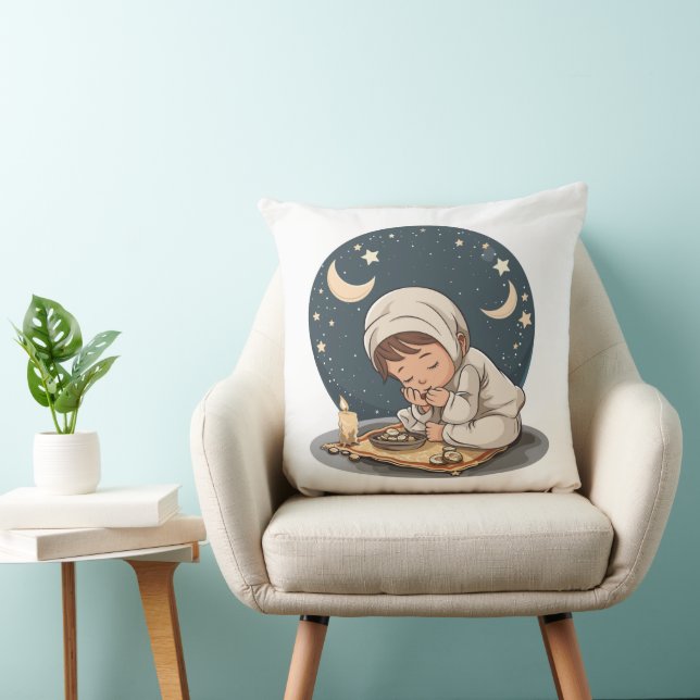Almohada de Ramadan Mubarak (Silla)