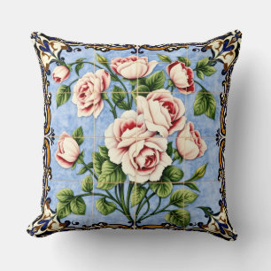 almohada de ramo de rosas