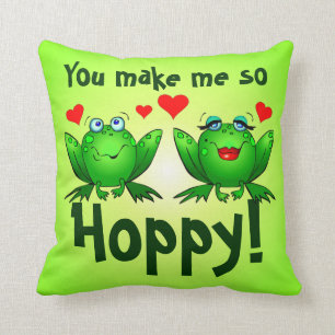 Almohada de Ranas Verdes Saltarinas