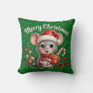 Almohada de ratón de Navidad