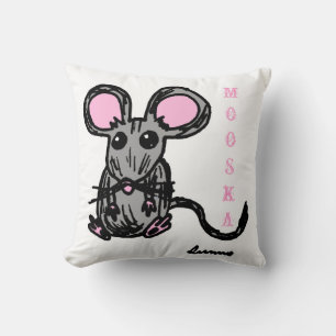 Almohada de ratón Mooska linda - Morado