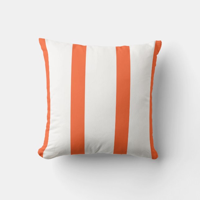 Almohada de rayas blancas y cítricos (Anverso)