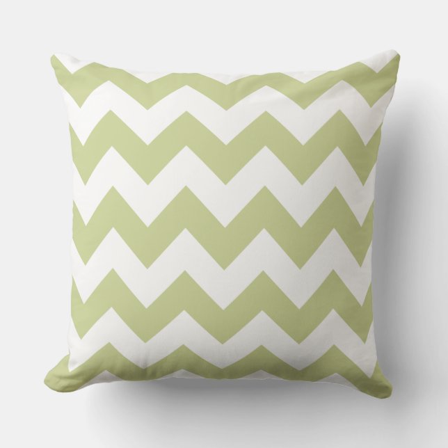 Almohada de rayas en zig-zag de arena del desierto (Anverso)