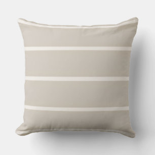 Almohada de rayas neutras arenosas