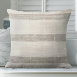 Almohada de rayas neutras Sandy