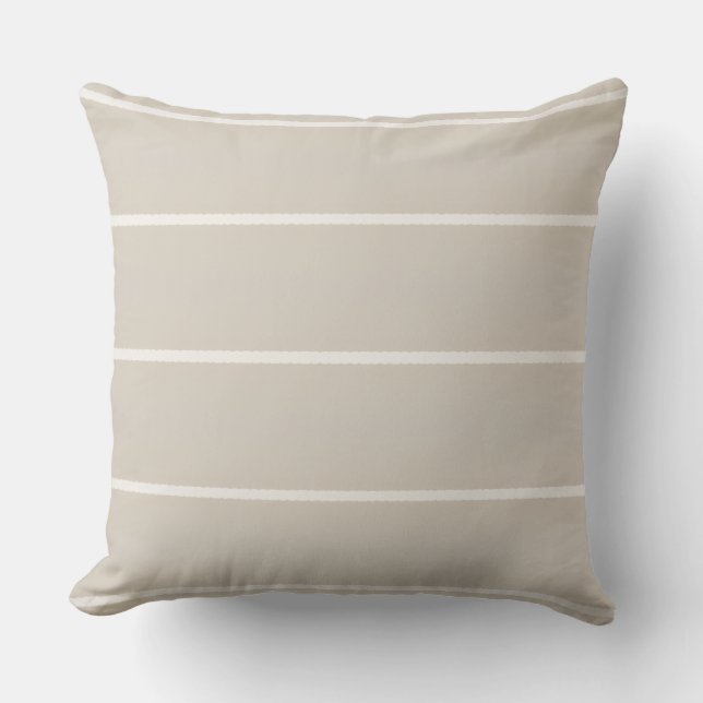 Almohada de rayas Neutros Naturales (Anverso)