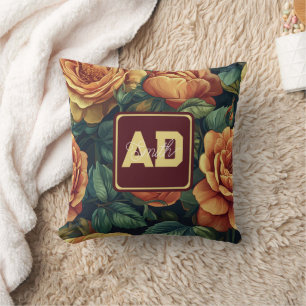 Almohada de recuerdo de rosa brillante y fresca