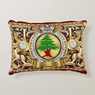 Almohada de regalo con acento Líbano (letra árabe)