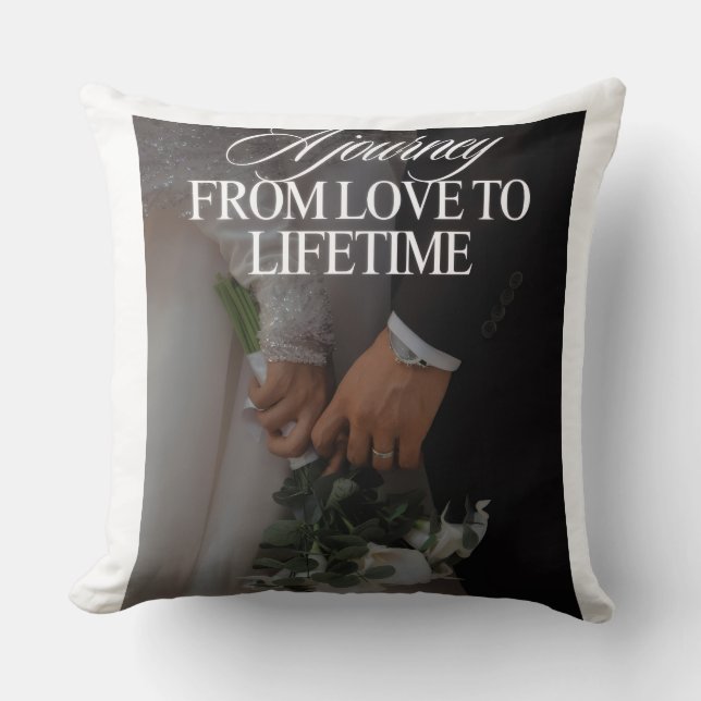 Almohada de regalo de aniversario romántico - Pare (Anverso)