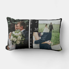 Almohada de regalo de boda familiar con monograma 