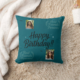 Almohada de regalo de foto de mejores amigos
