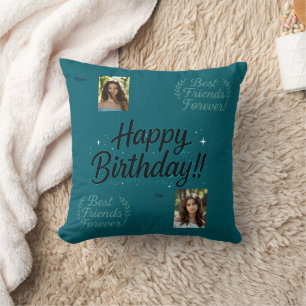 Almohada de regalo de foto de mejores amigos