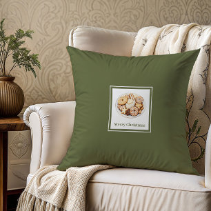 Almohada de regalo de Navidad con nombre de famili