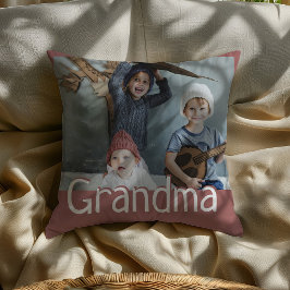 Almohada de regalo moderna con foto y cita de la a