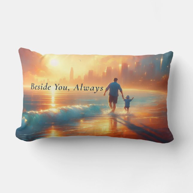 Almohada de regalo personalizada para papá - Nombr (Anverso)