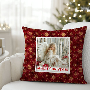 Almohada de regalo victoriana idílica ángel rojo y