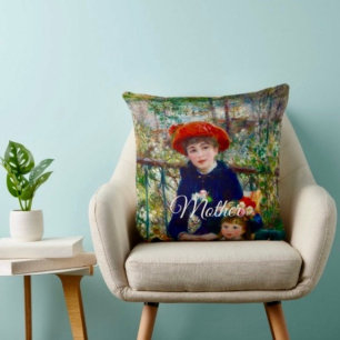 Almohada de Renoir Madre e Hijo  