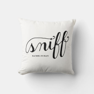 almohada de resfriado caligráfico