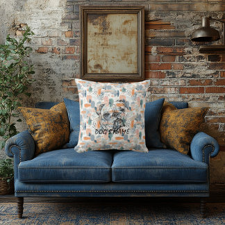 Almohada de retrato abstracto de Bulldog inglés pe