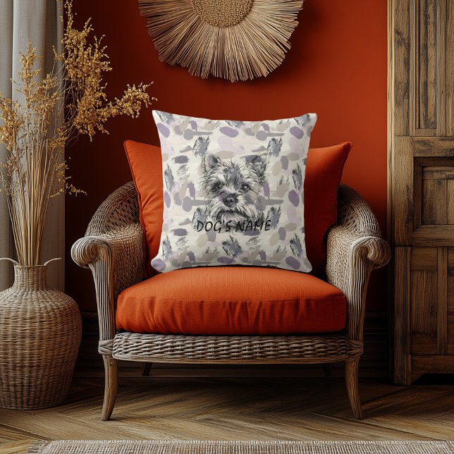 Almohada de retrato abstracto personalizado de Yor (Subido por el creador)