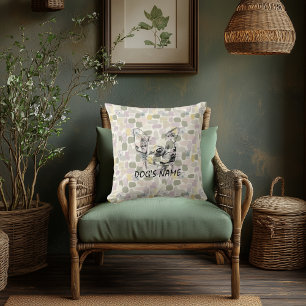 Almohada de retrato personalizado de Chihuahua con