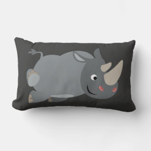 Almohada de rinoceronte de dibujos animados lindo
