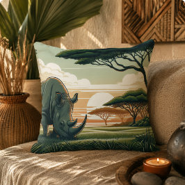 Almohada de rinoceronte lujosa para amantes de la 