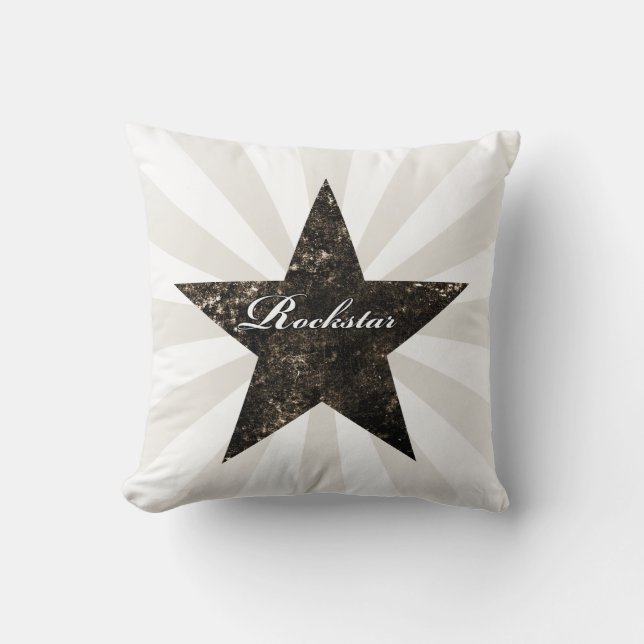 Almohada de Rockstar (texturas del grunge - (Anverso)