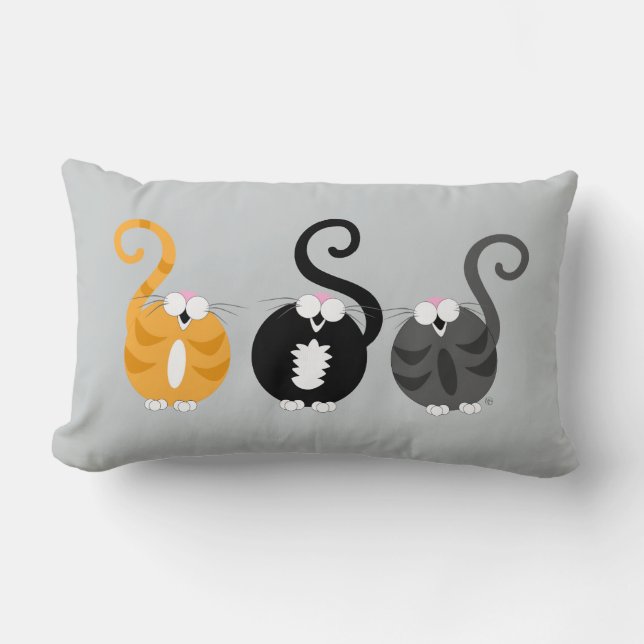 Almohada de Rolly Pollies del gatito (Anverso)