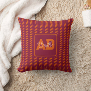 Almohada de Rosa de Boda con Monograma Adorable