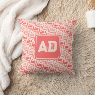 Almohada de rosa de boda inicial linda