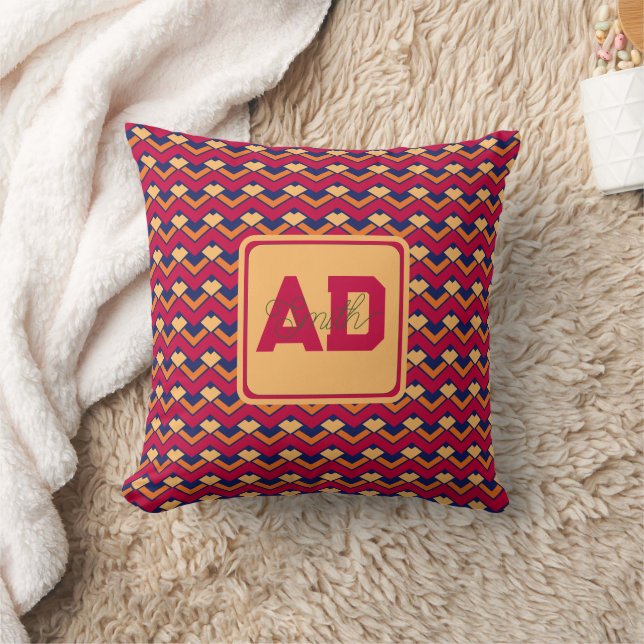 Almohada de rosa inicial linda para novio (Manta)