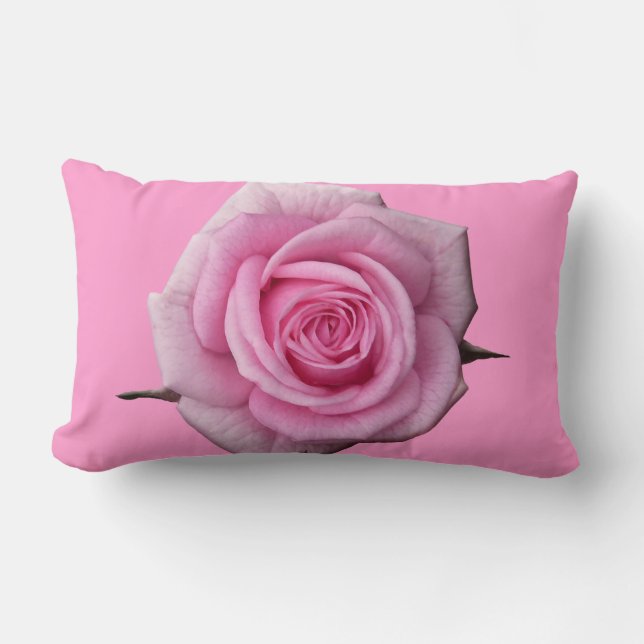Almohada de rosa personalizada Decoración de almoh (Anverso)
