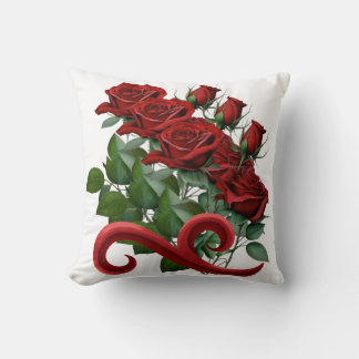 Almohada de Rosa Roja