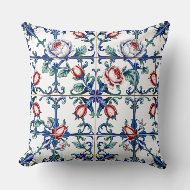 almohada de rosas de primavera (Anverso)